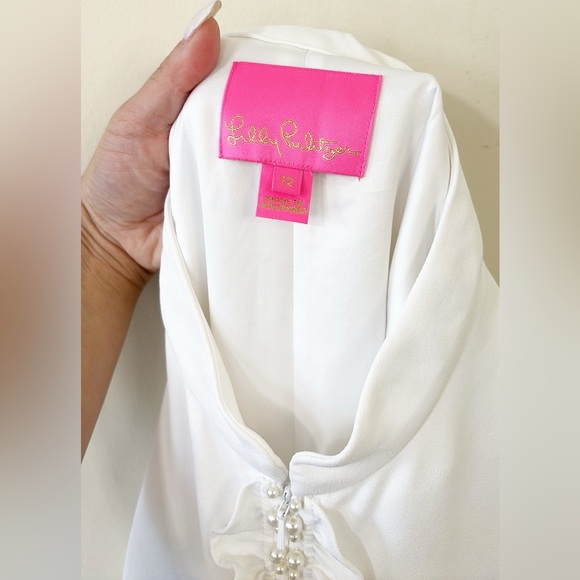 Lilly Pulitzer Adalee Shift Dress Resort White Size 12 - Picture 9 of 10